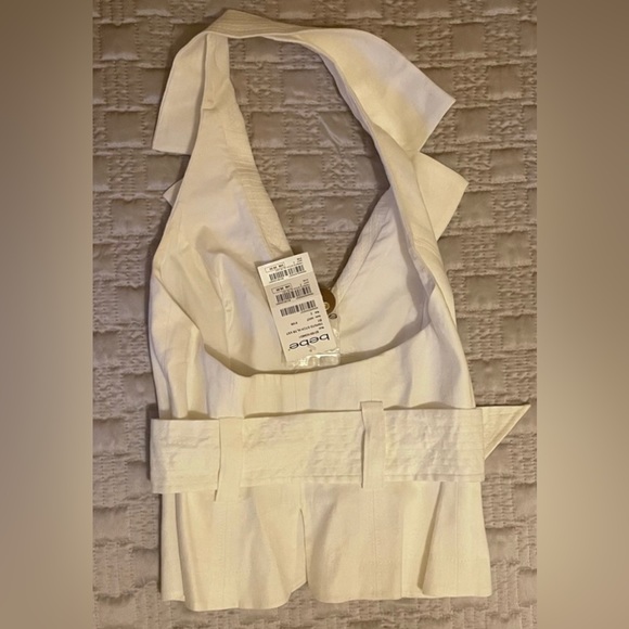 Bebe white halter vest - Picture 3 of 5